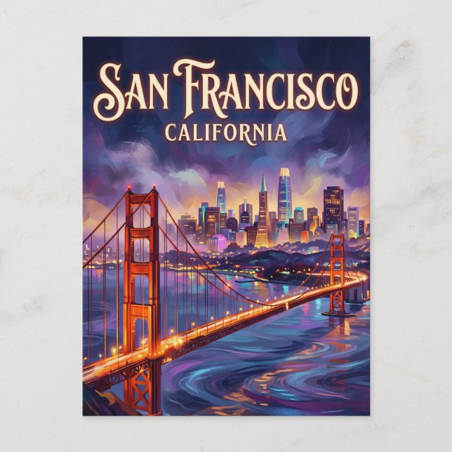Postal El Puente Golden Gate EE. UU. (Anverso)