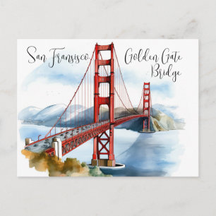 Postal El puente Golden Gate: Una maravilla eterna