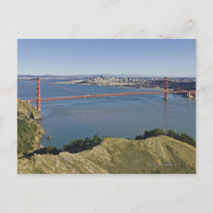 Postal El puente Golden Gate y San Francisco. 4