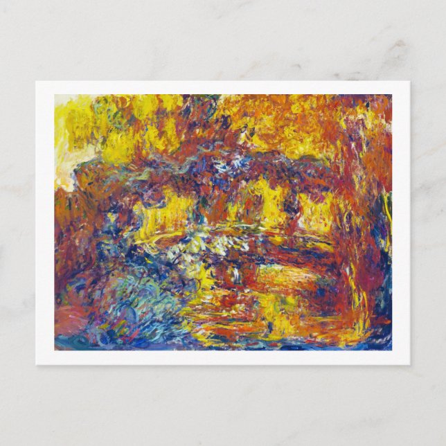 Postal El puente japonés Claude Monet (Anverso)