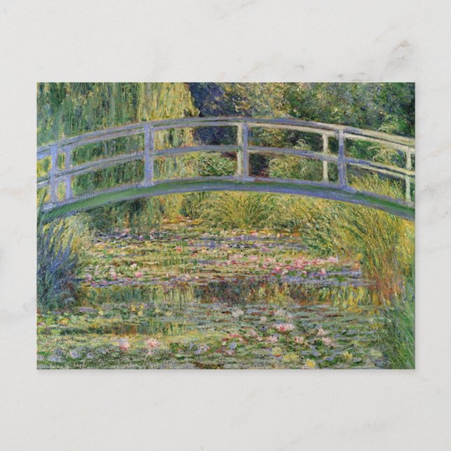 Postal El puente japonés de Claude Monet (Anverso)