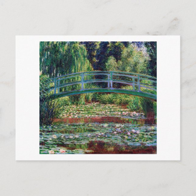 Postal El puente japonés (estanque de Lily-Agua), Monet (Anverso)