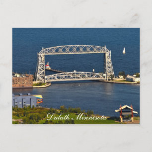 Postal El puente levadizo Duluth Minnesota