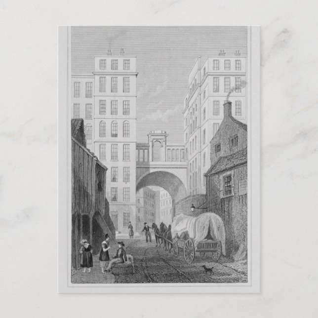 Postal El puente regente, Edimburgo (Anverso)