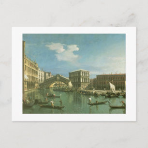 Postal El puente Rialto, Venecia