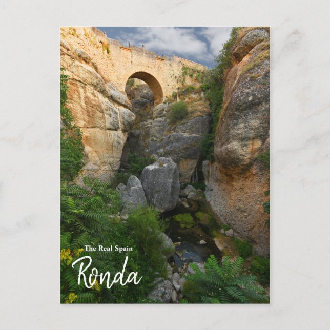 Postal El puente - Ronda España (Anverso)