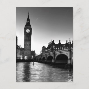 Postal El puente Westminster y el Big Ben