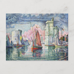 Postal El puerto de La Rochelle, 1921