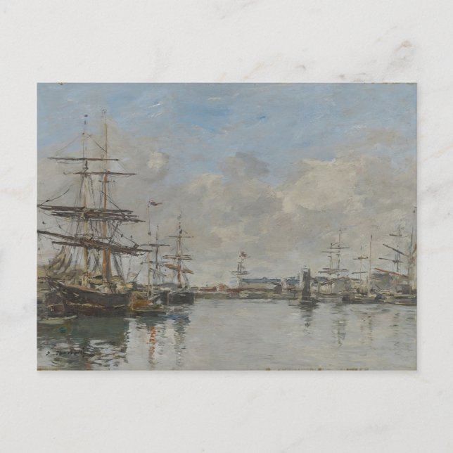 Postal El puerto de Le Havre (1885-90 aproximadamente) (Anverso)
