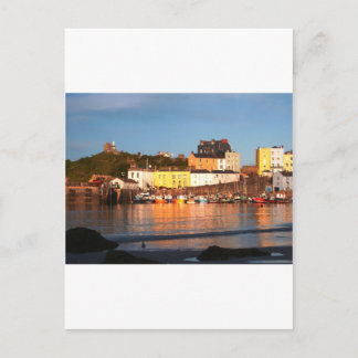 Postal El puerto de Tenby, Gales del Sur