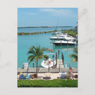 Postal El puerto deportivo de Hawk's Cay
