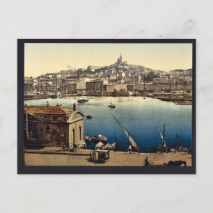 Postal El puerto, Marsella, la Fotografía de época de Fra