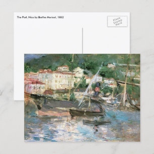 Postal El Puerto, Niza de Berthe Morisot, Arte Antiguo Fi