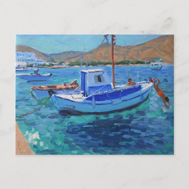 Postal El puerto Tinos 2012 (Anverso)