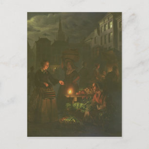 Postal El puesto de verduras