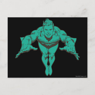 Postal El pulmón de Aquaman hacia adelante - Verde azulad