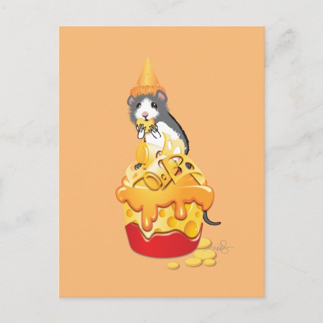 Postal El Ratón Que Consiguió El Queso (Anverso)