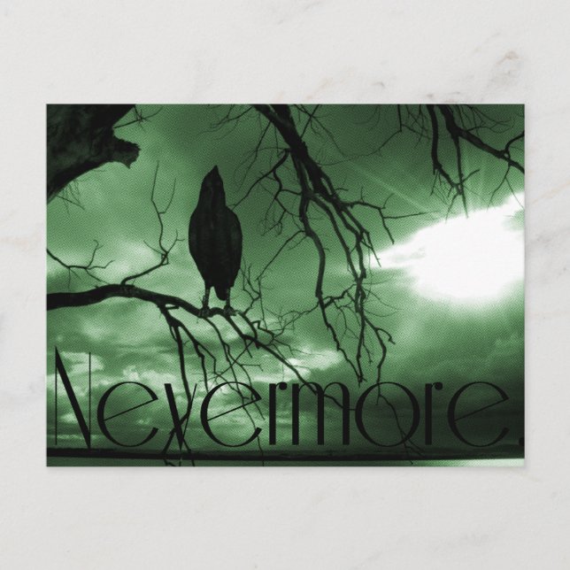Postal El Raven - Árbol de vigas de sol de Nevermore - Ve (Anverso)