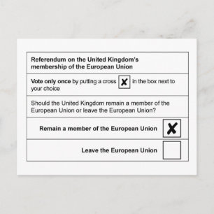 Postal El referéndum permanece en la UE
