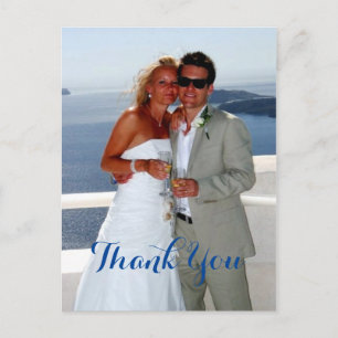 Postal El regalo de Boda de la pareja feliz gracias