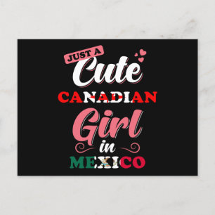Postal El regalo de Chica de Canadá México dice