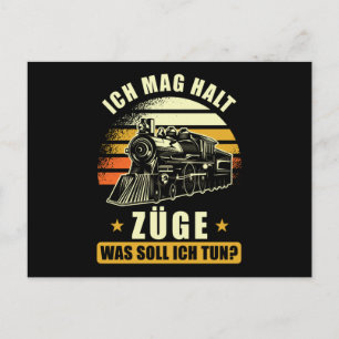 Postal El regalo del Ironbahner de tren dice gracioso