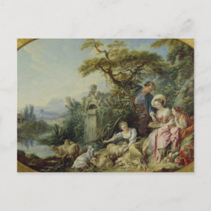 Postal El regalo del pastor o, el nido