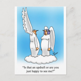 Postal ¡El regalo del Personalizado Angel de Humor Celest