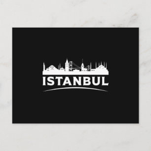 Postal El regalo divertido del paisaje urbano de Estambul