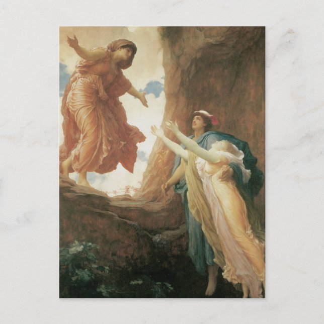 Postal El regreso de Persephone de Frederic Leighton (Anverso)