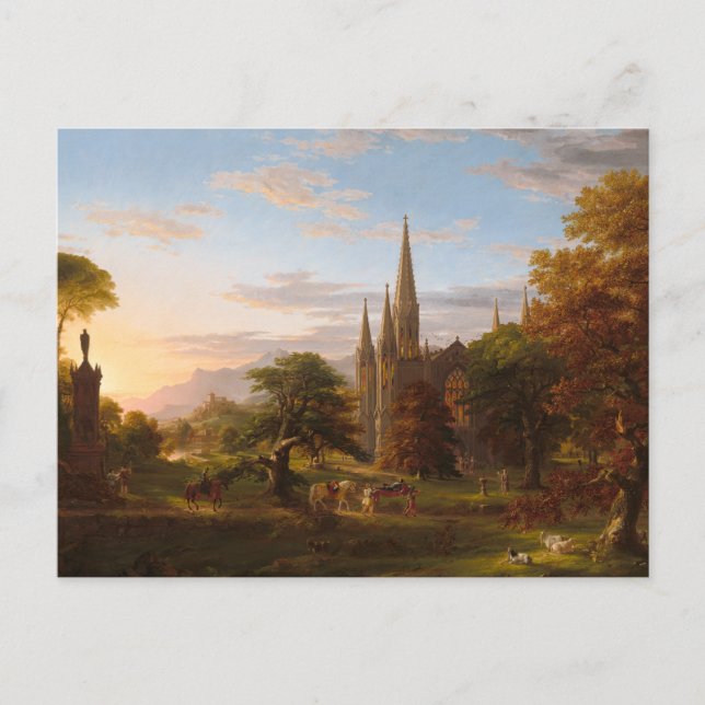 Postal El regreso de Thomas Cole (Anverso)