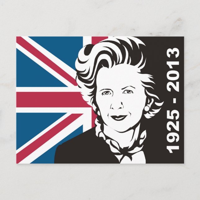 Postal El Reino Unido llora a Margaret Thatcher, la dama  (Anverso)
