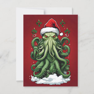 Postal El reino Yuletide de Cthulhu: un Navidad aterrador