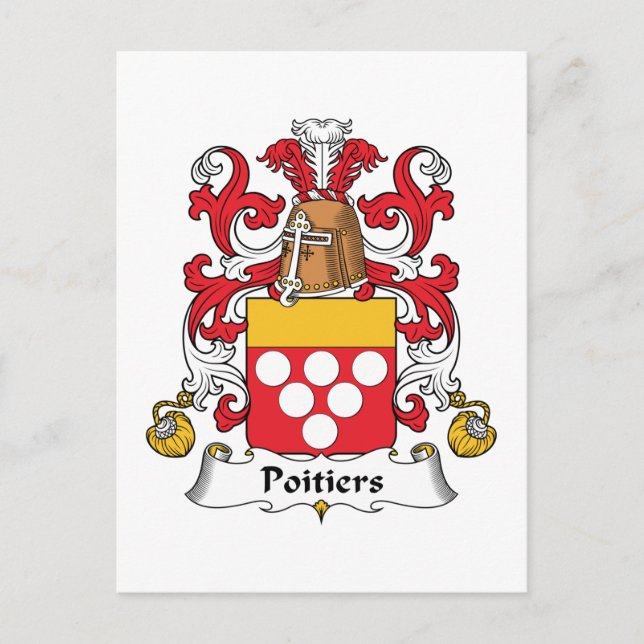 Postal El reposo familiar de Poitiers (Anverso)