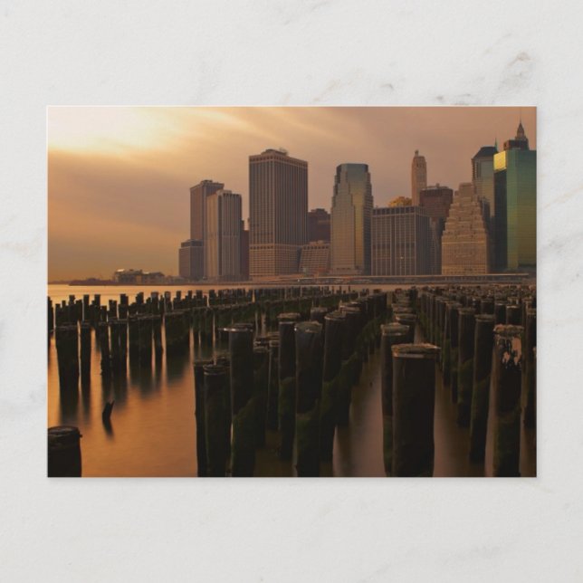 Postal El resplandor de la puesta de sol durante los ciel (Anverso)