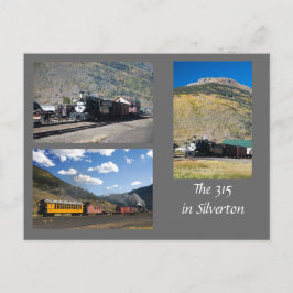 Postal El restaurado D&RG 315 en Silverton