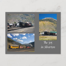 Postal El restaurado D&RG 315 en Silverton