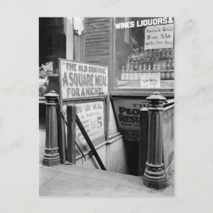 Postal El Restaurante De Cinco Céntimos, 1915