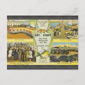 Postal El Restaurante Y Bar Del Capitán Starn Atlantic Ci