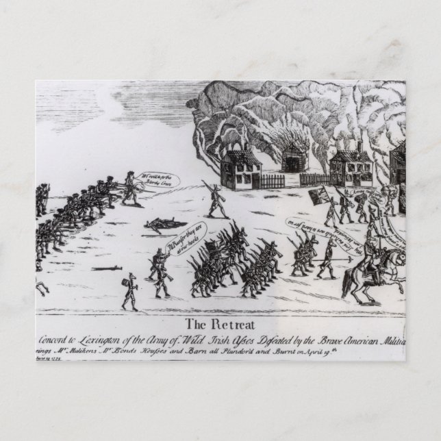 Postal El Retiro, publicado en 1775 (Anverso)