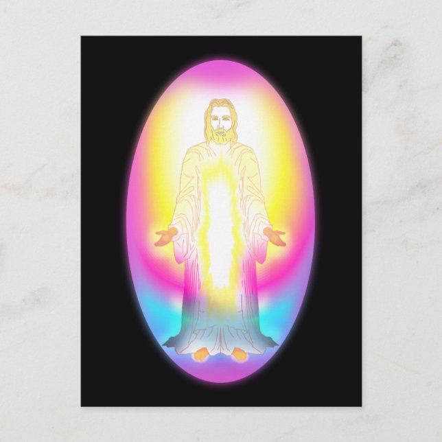 Postal El retorno de Cristo (Anverso)