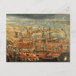 Postal El retorno triunfante del doge Francesco