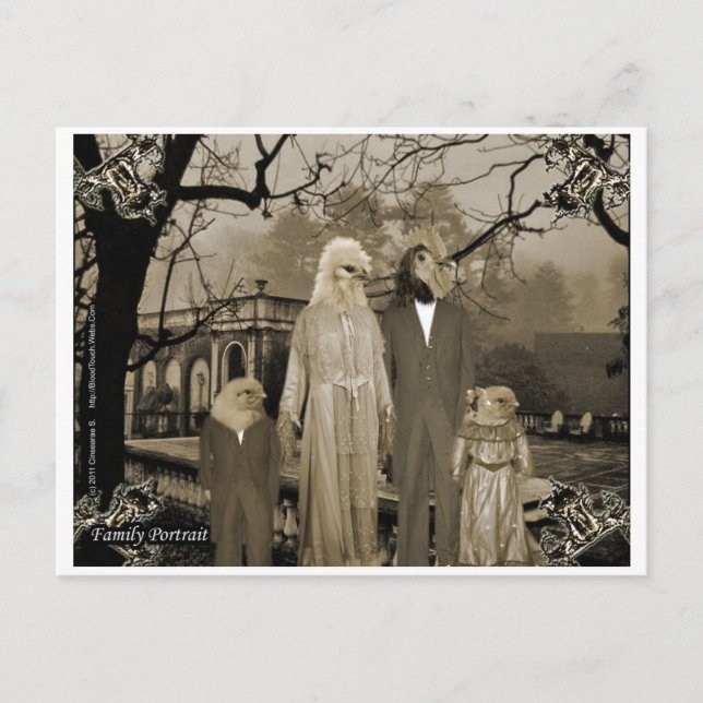 Postal El retrato familiar (Anverso)