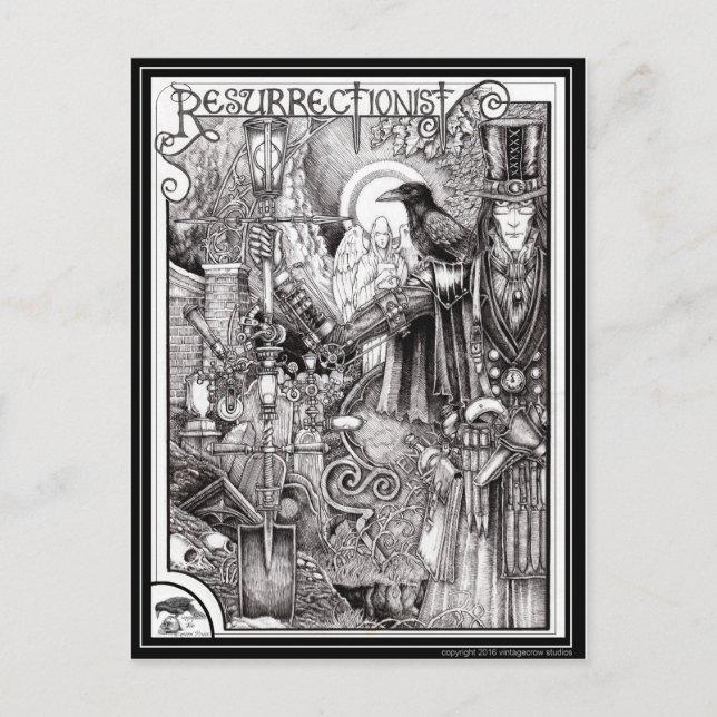 Postal El reurreccionista (Anverso)