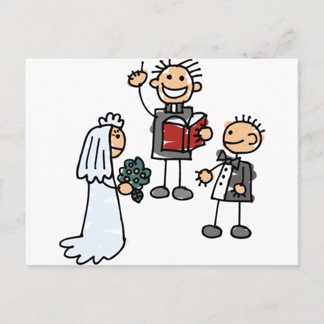 Postal El reverendo del sacerdote ministro realiza ceremo (Anverso)