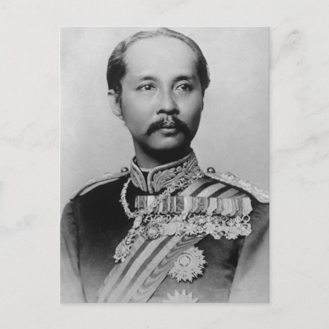 Postal El rey Chulalongkorn Rama V de Tailandia (Anverso)