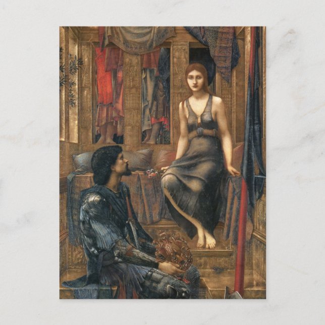 Postal El rey Cophetua y la niñera mendigo (Anverso)