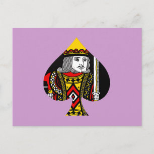 Postal El rey de las espadas