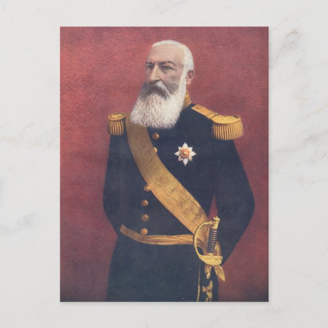 Postal El Rey de los Belgas (Anverso)