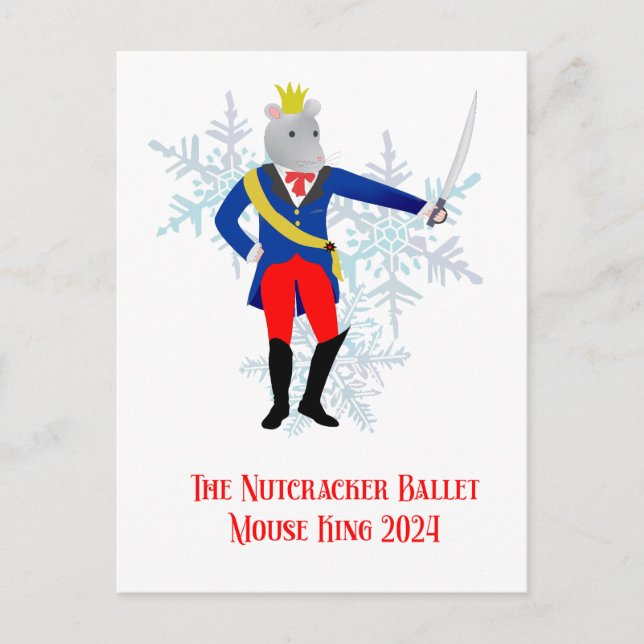 Postal El Rey del Ratón Nutcracker 2024 (Anverso)